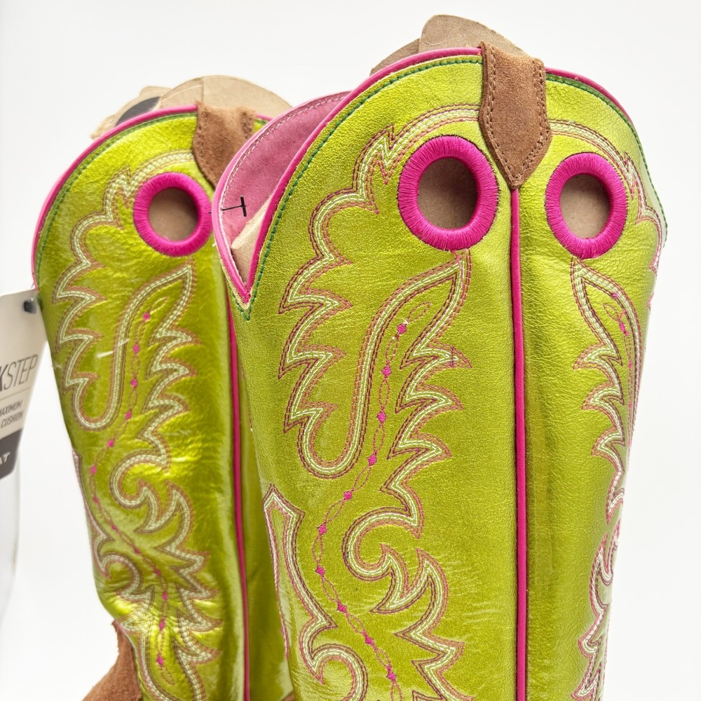 NWOB Ariat Futurity Boon Square Toe Western Boots Size 8 - Picture 7 of 16